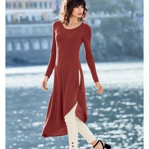 Peruvian Connection Perry Street Tunic Red XS